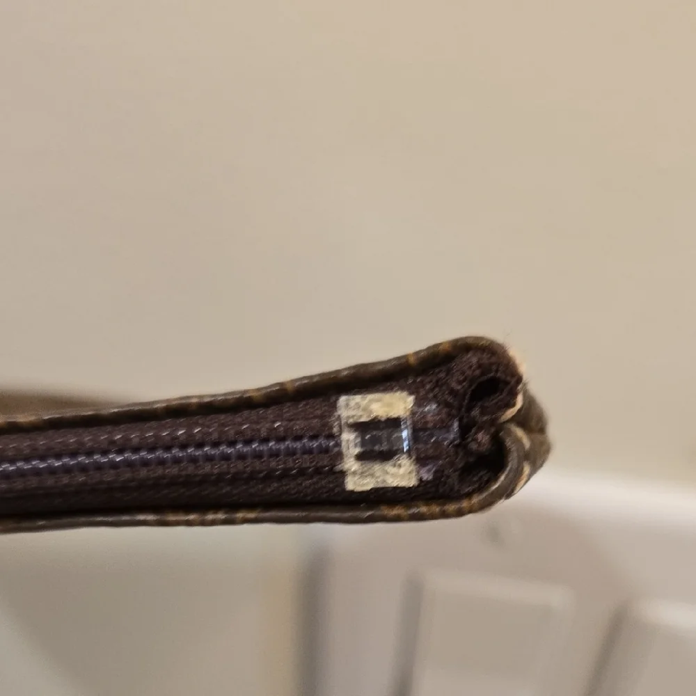 Celine Brown Monogram Clutch with Gold Hardware - Picture 5 of 7